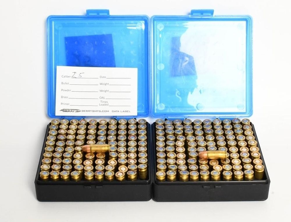 Lot 253: 200 Rounds Of .25 ACP Ammunition