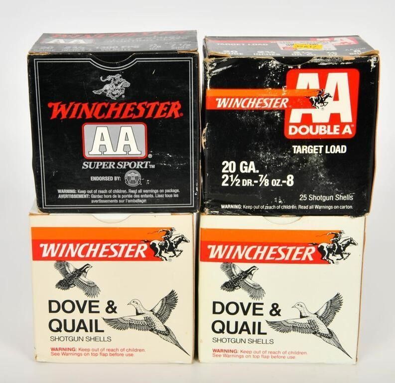 Lot 256: 100 Rounds Of Winchester 20 Ga shotshells