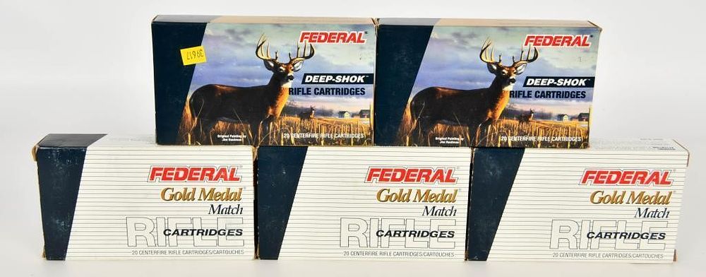 Lot 274: 100 Rounds Of Federal .308 Win Ammunition