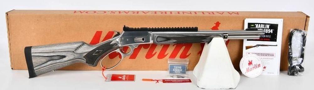 Lot 288: NEW Marlin 1894 SBL Stainless / Gray .44 Magnum
