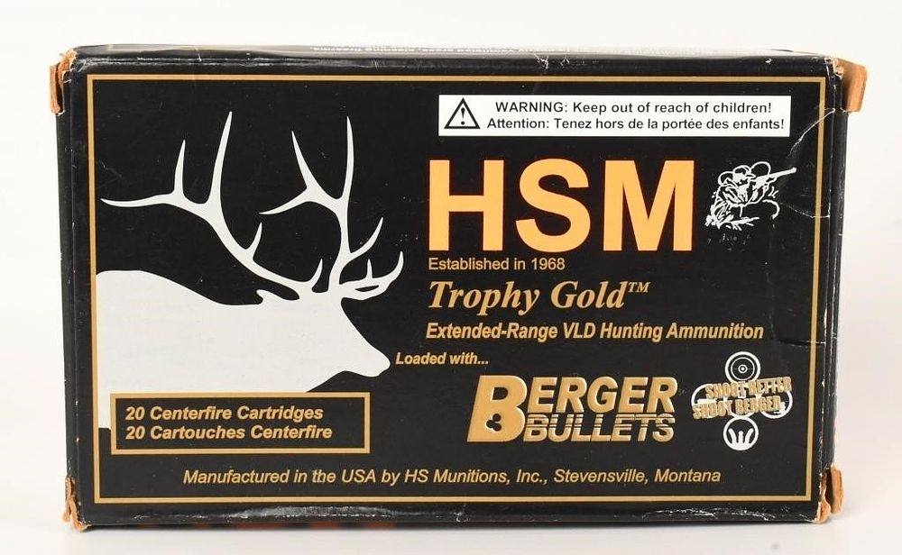 Lot 289: 20 Rounds Of HSM .300 H&H Mag Ammunition