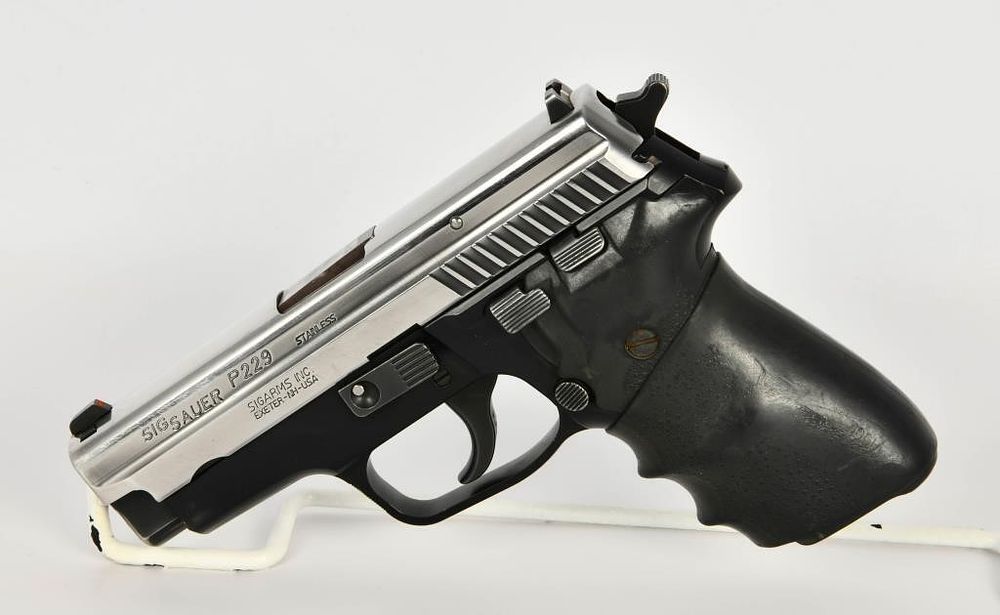 Lot 351: Sig Sauer P229 Stainless Semi Auto Pistol 9MM