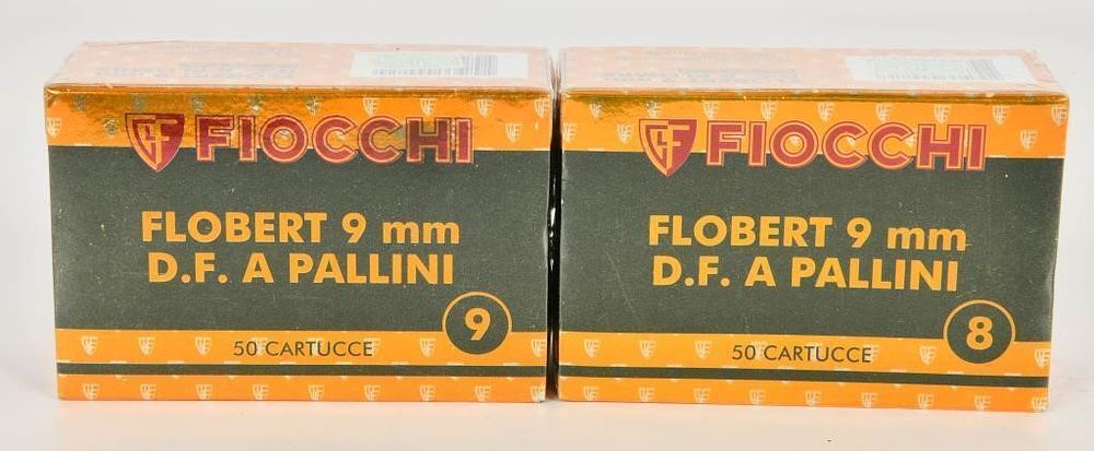 Lot 352: 100 Rounds of Fiocchi Flobert 9mm Ammunition