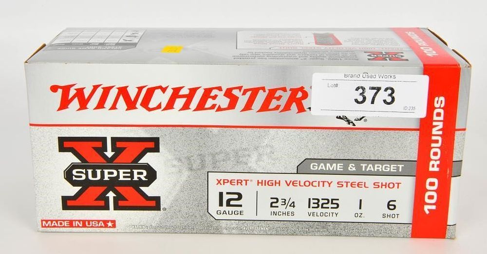 Lot 373: 100 Rounds Of Winchester Super-X 12 Ga Shotshells,...