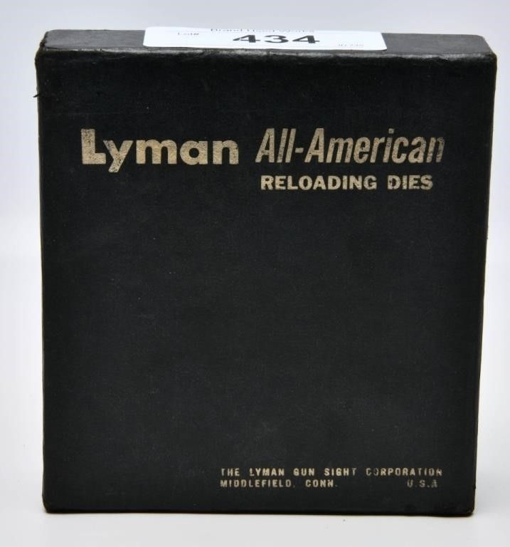 Lot 434: Lyman All American Reloading Dies For .38/.357