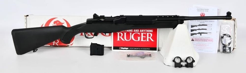 Lot 438: NEW Ruger Mini-14 Ranch Rifle 5.56 NATO / .223 Rem
