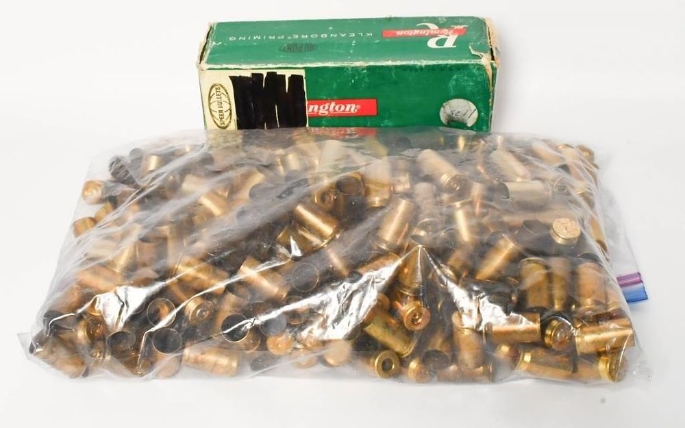 Lot 505: Approx 348 Count Of Empty .45 & .41 Brass Casings