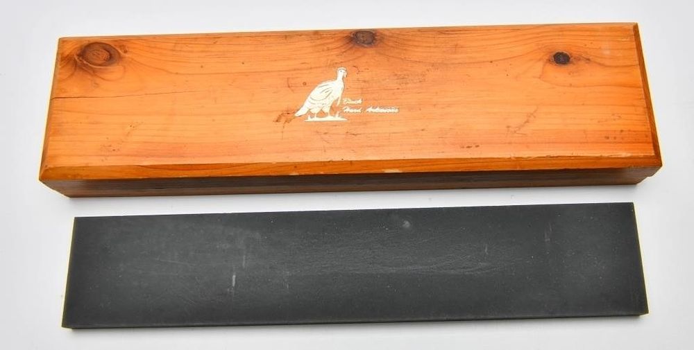 Lot 518: Black Hand Arkansas Sharpening Stone