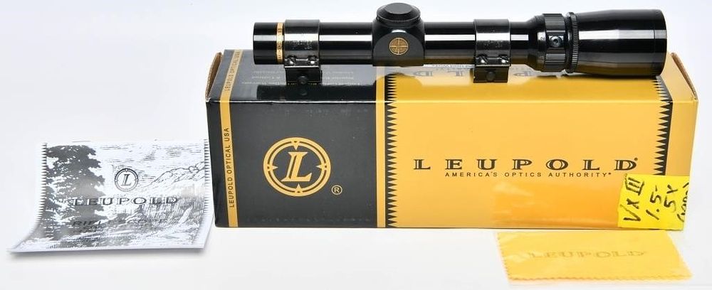 Lot 542: Leupold Vari-X III 1.5x5x20 Scope With Mounts