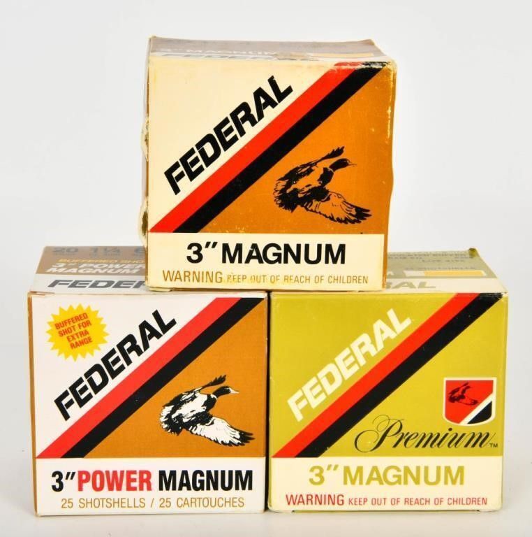 Lot 556: 75 Rounds Of Federal 20 Gauge Shotshells