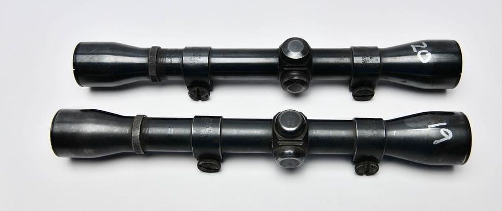 Lot 581: Lot of Two Vintage Weaver K4 60-B Scopes
