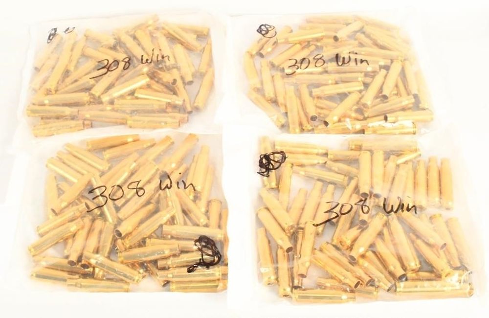 Lot 583: 200 Count Of Empty .308 Win Brass Casings