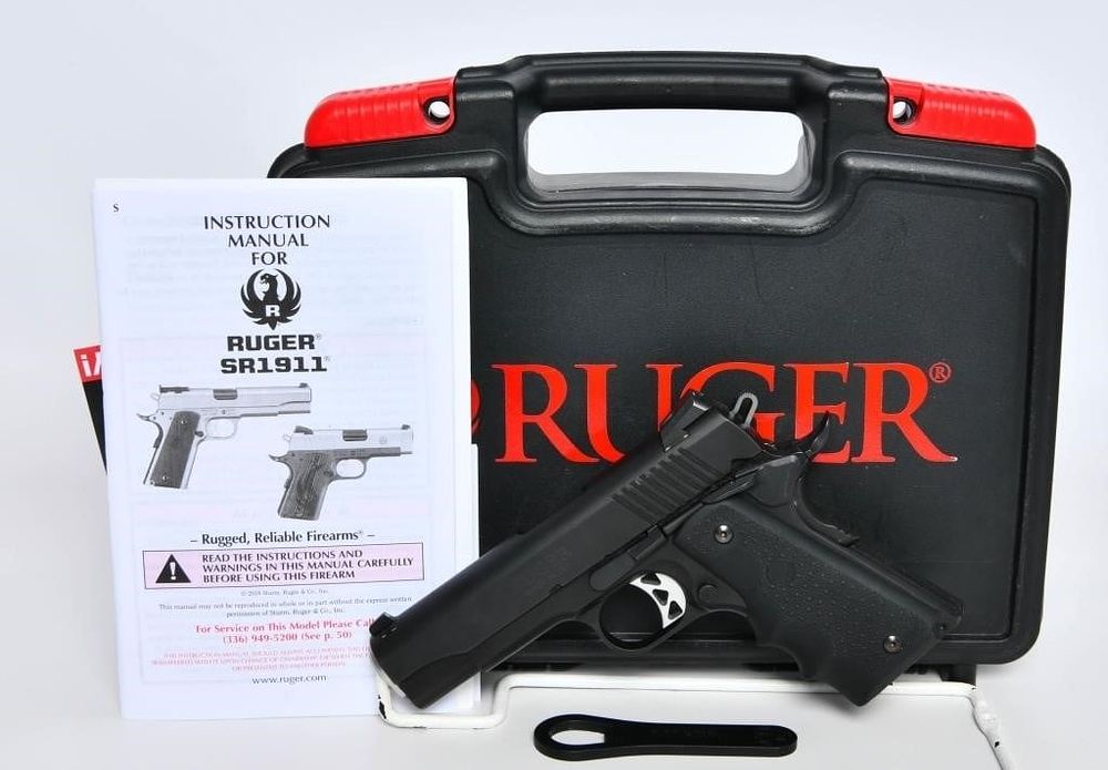 Lot 591: Ruger SR1911 Night Watchman Semi Auto Pistol .45