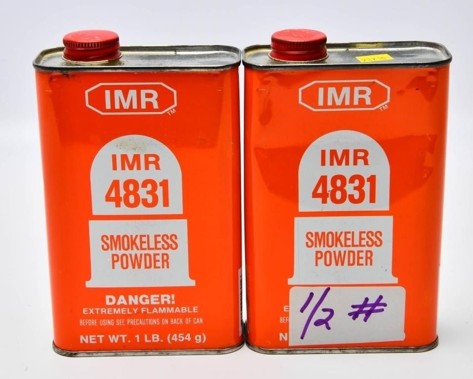 Lot 629: 1.5 LBS Of IMR 4831 Smokeless Gun Powder