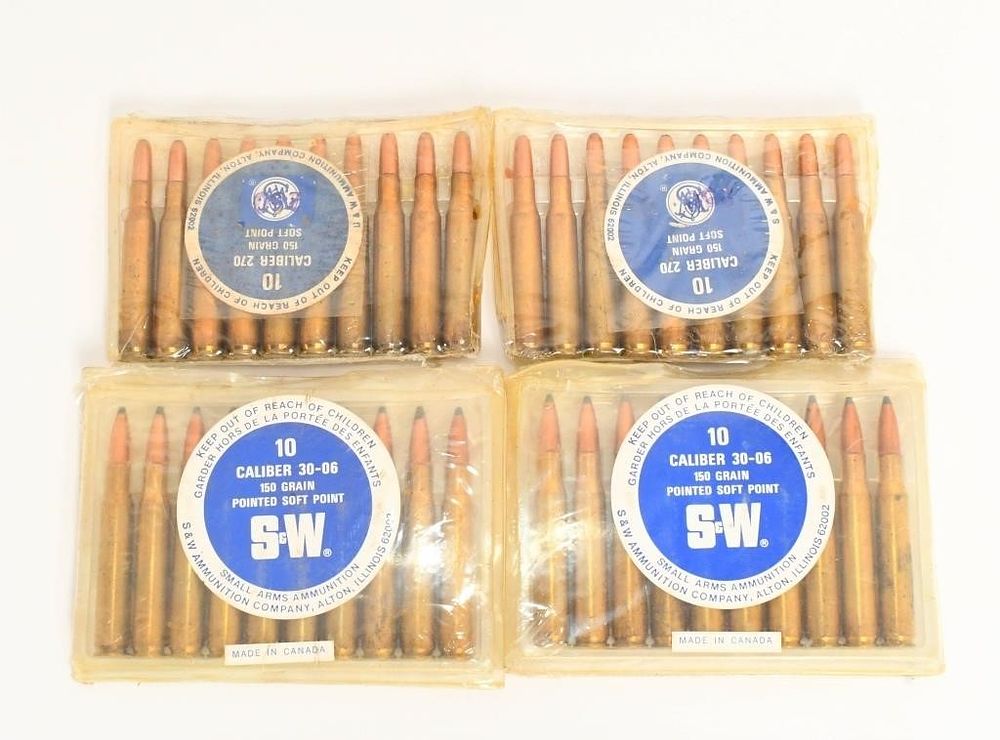 Lot 640: 40 Rounds Of Smith & Wesson .30-06 SPRG Ammo