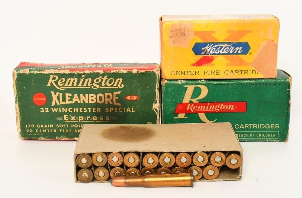Lot 649: 120 Rounds Of .32 Win , .30 Luger, & .32 S&W Long