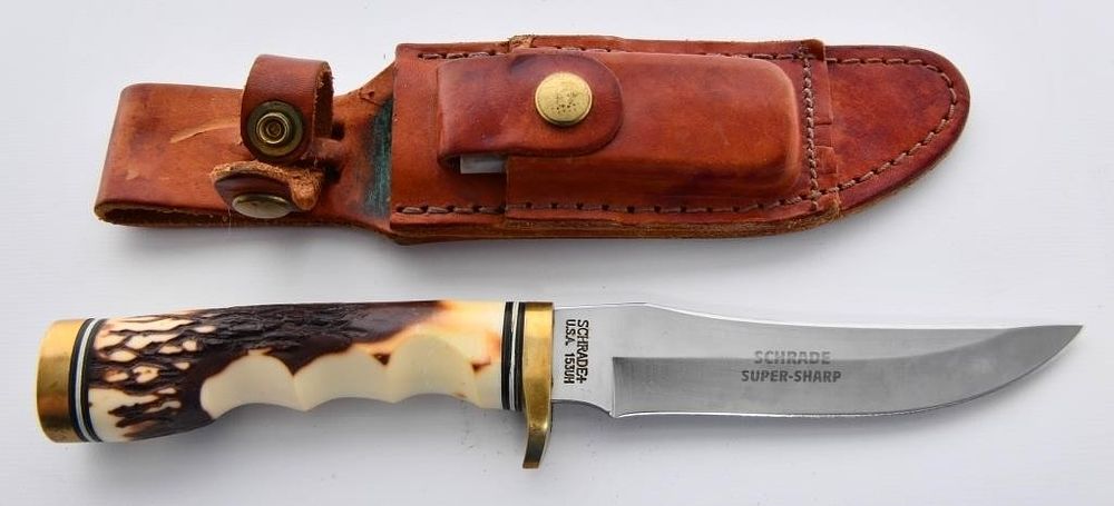 Lot 656: Schrade 153UH Super Sharp Fixed Blade Knife
