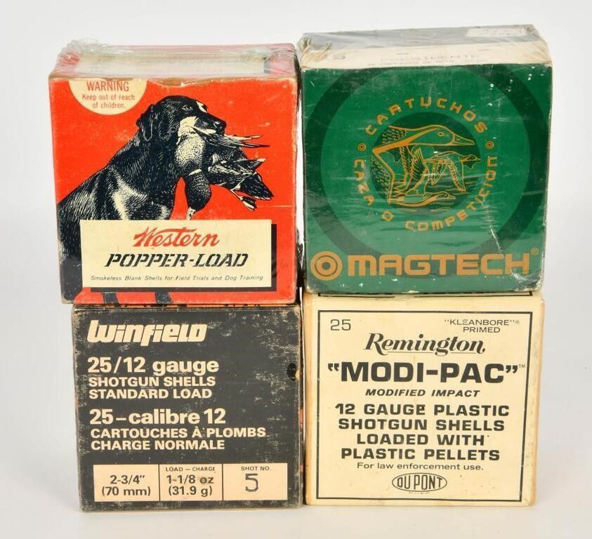 Lot 688: 4 Collector Boxes of 16 Ga & 12 Ga