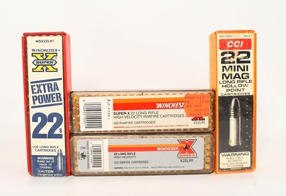 Lot 1054: 360 Rounds of Winchester & CCI .22 LR Ammunition