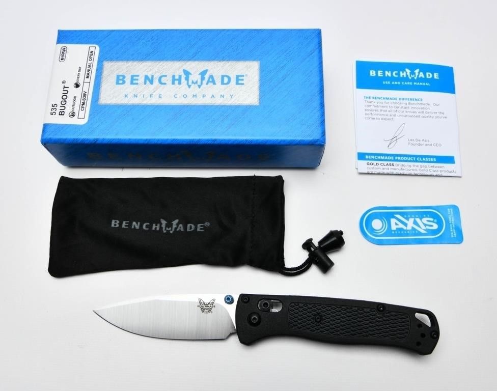 Lot 1067: Benchmade 535 Bugout Folding Pocket Knife