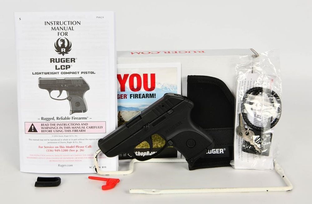 Lot 1074: Brand New Ruger LCP Semi Auto Pistol .380 ACP