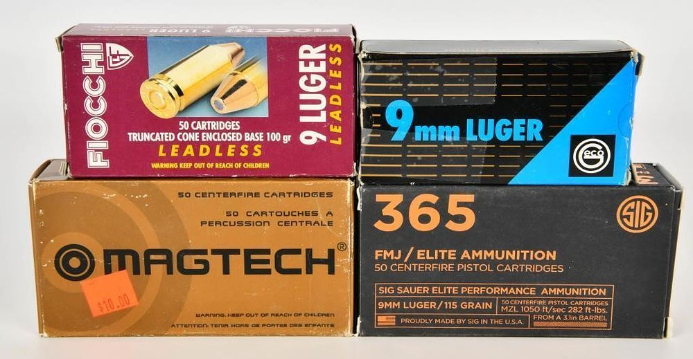 Lot 1153: 200 Rounds Of 9mm Luger Ammunition