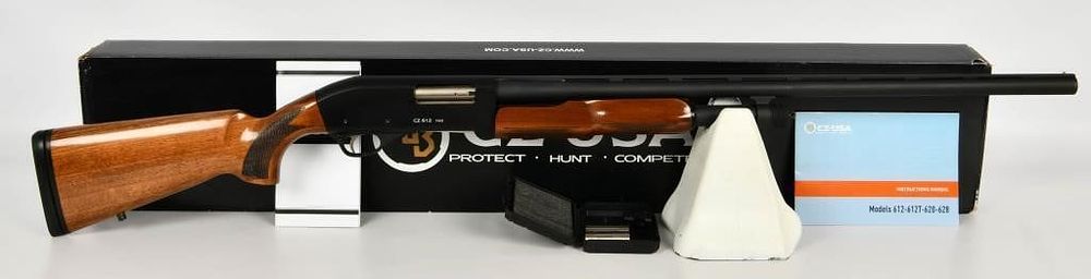 Lot 1155: CZ 612 Field Turkish Walnut 12 Ga Shotgun