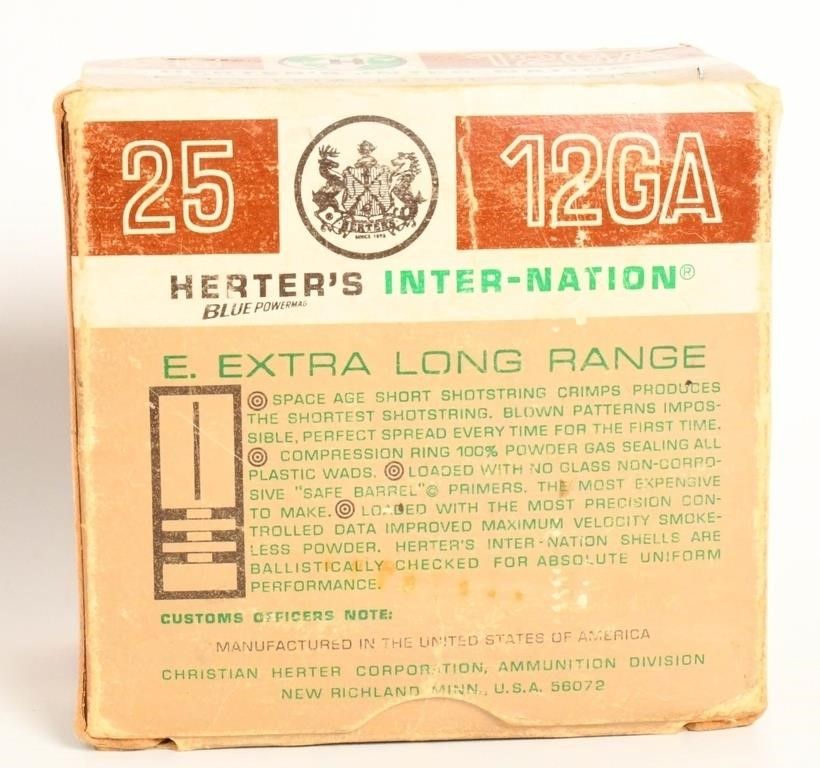 Lot 1159: 20 Rounds Of Herter's 12 Ga Inter-Nation