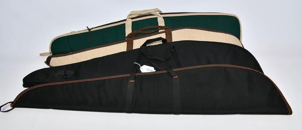Lot 1175: 4 Soft Padded Various Color Long Gun Cases