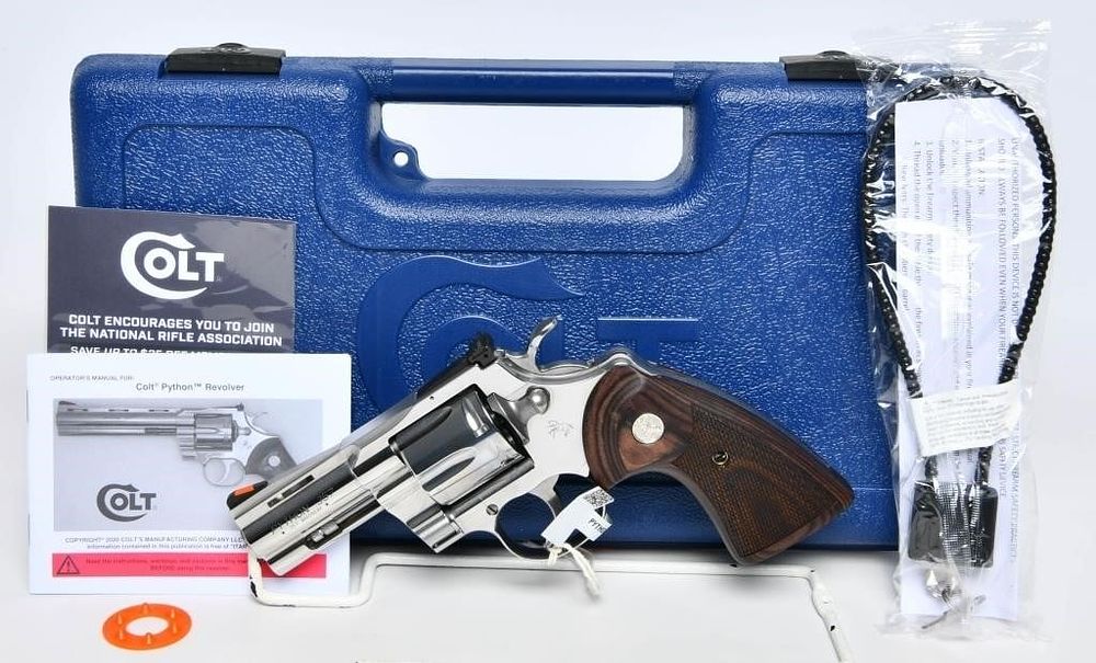 Lot 1176: NEW Stainless Colt Python Revolver .357 Magnum 3"