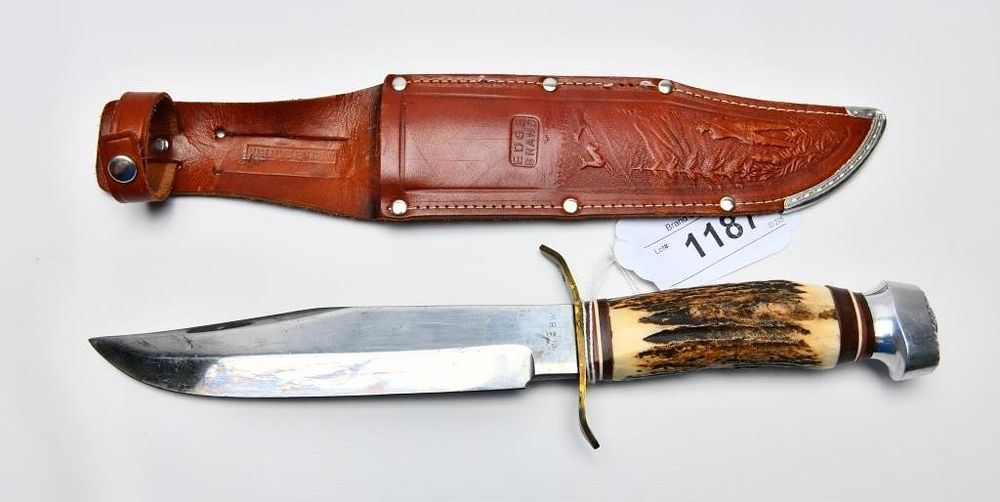Lot 1187: Edge Brand Solingen 472 Bowie Knife W/ Sheath