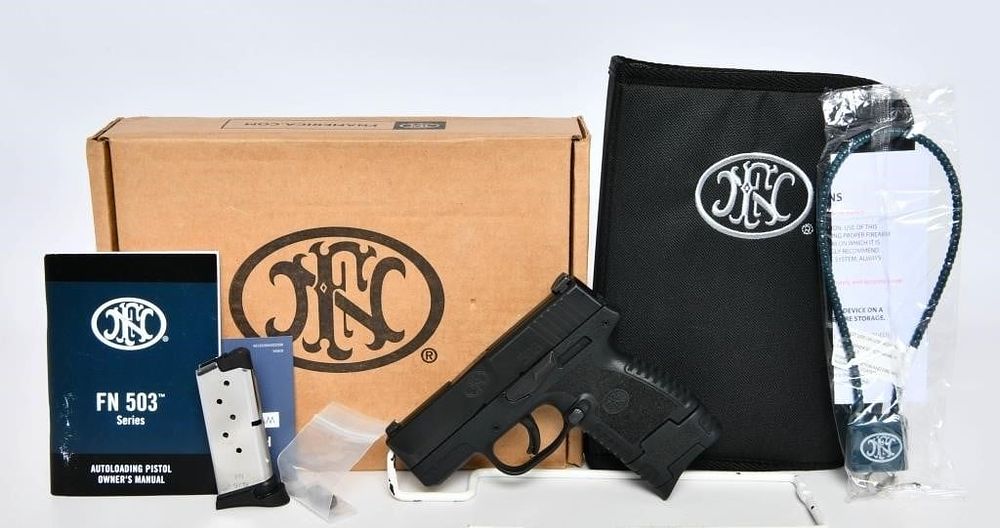Lot 1206: NEW FN FNH 503 9mm Semi Auto Pistol