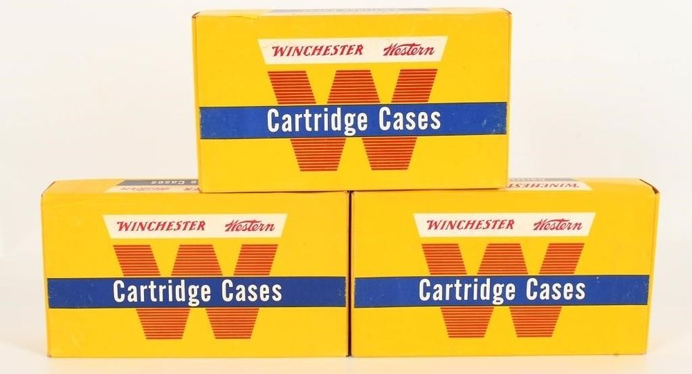 Lot 1228: 60 Count of Empty Western .458 Win Brass Casings