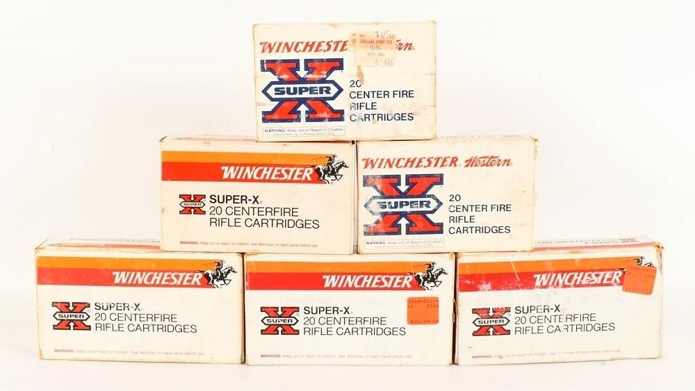 Lot 1234: 66 Rounds Of Mixed Ammo & Empty Brass Casings
