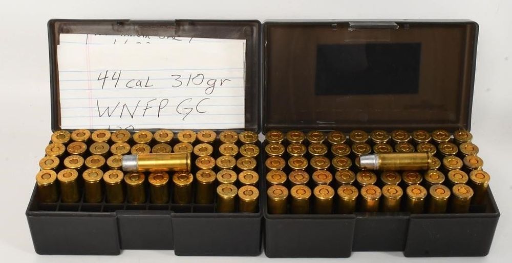 Lot 1252: 93 Rounds Of Reman .44 Rem Mag Ammunition