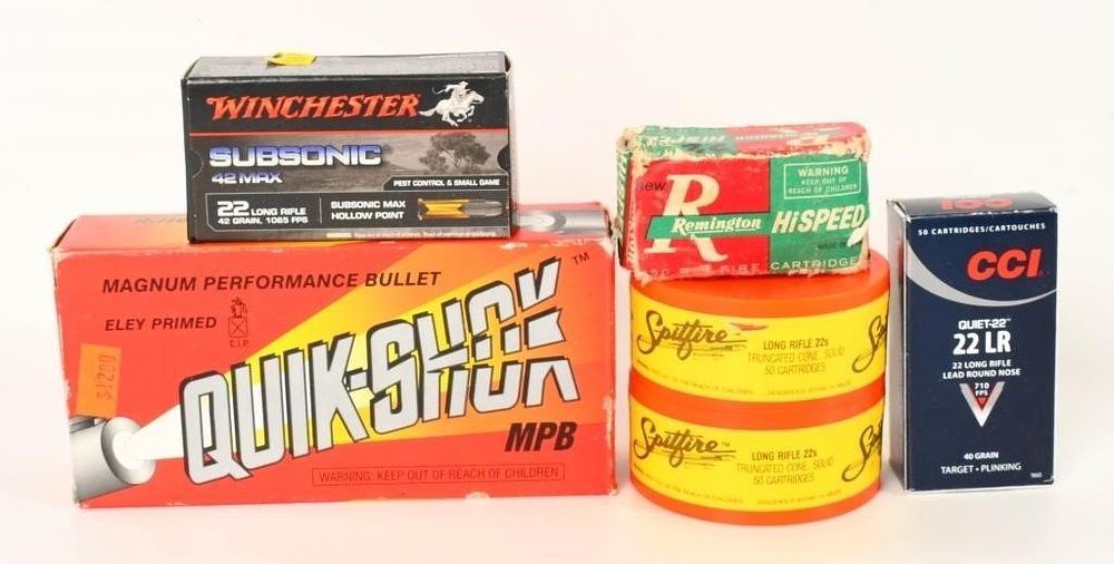 Lot 1264: 281 Rounds Of .22 Long Rifle Ammunition