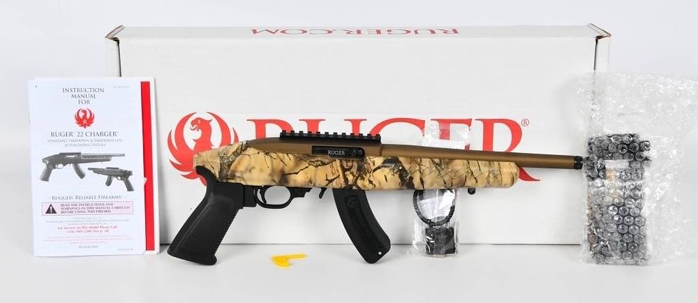 Lot 1266: NEW Ruger 22 Charger Go Wild Bronze Pistol .22 LR