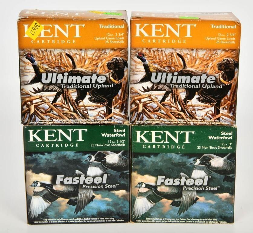Lot 1285: 100 Rounds of Kent 12 Gauge Shotshells