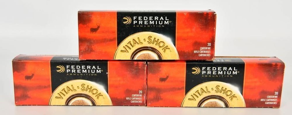 Lot 1291: 60 Rounds Of Federal Premium .270 Win Short Mag