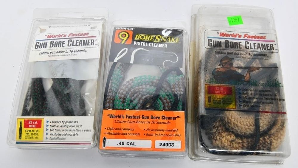 Lot 1292: 3 Gun Cleaning Bore Snakes