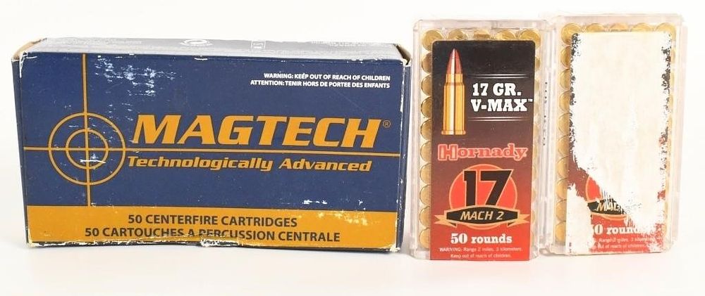 Lot 1306: 142 Rounds Of .32 ACP & .17 Mach 2 Ammunition
