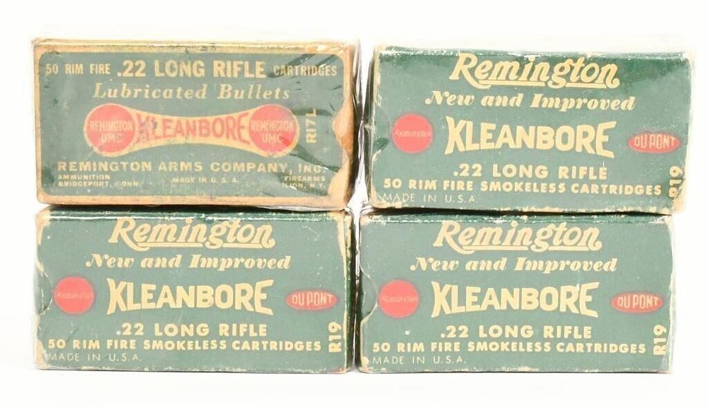 Lot 1312: 4 Collector Boxes Of Remington .22 LR Ammunition