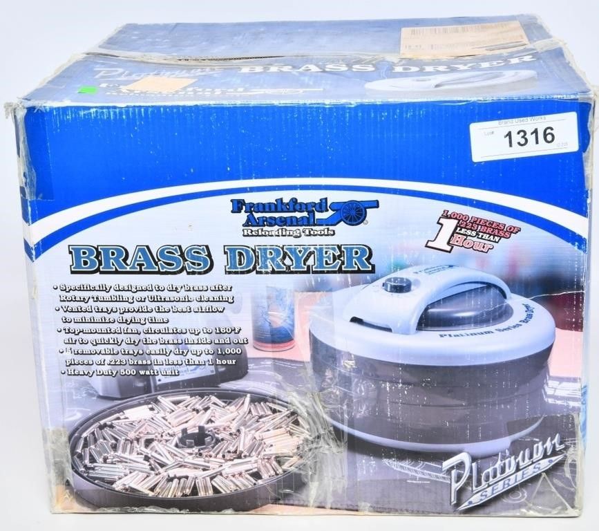 Lot 1316: Frankford Arsenal Reloading Brass Tumbler