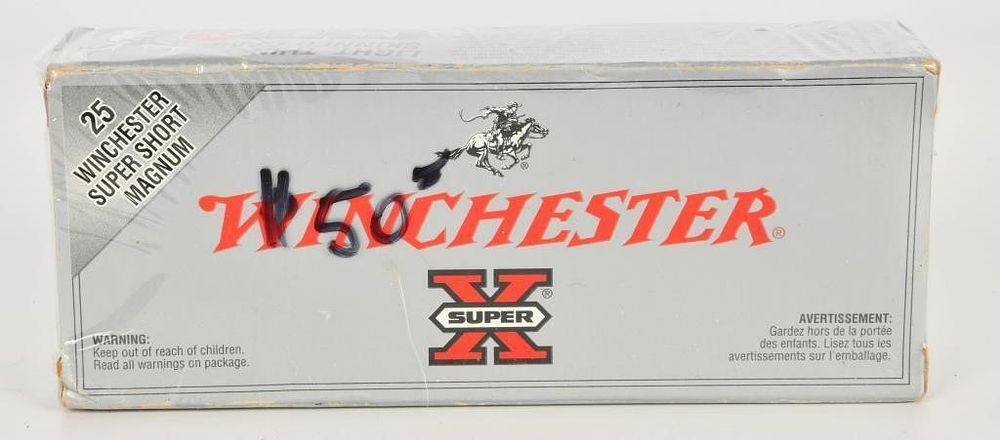 Lot 1351: 20 Rounds Of Winchester Super-X 25 WSSM Ammo