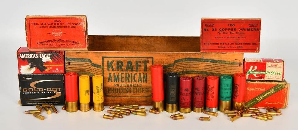 Lot 1360: Large Lot of Various Ammo & Copper Primers