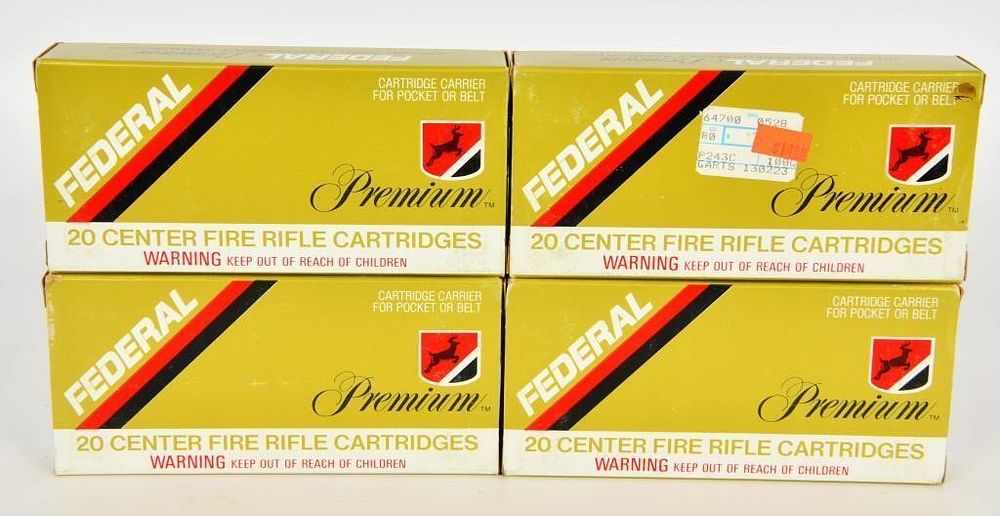 Lot 1363: 80 Rounds Of Federal Premium .243 Win Ammo