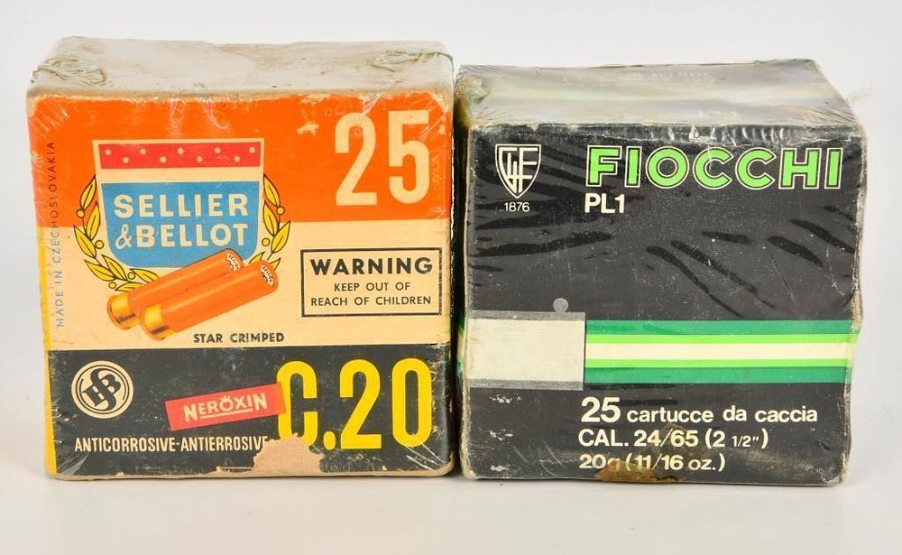 Lot 1387: 2 Collector Boxes Of 20 Gauge Shotshells