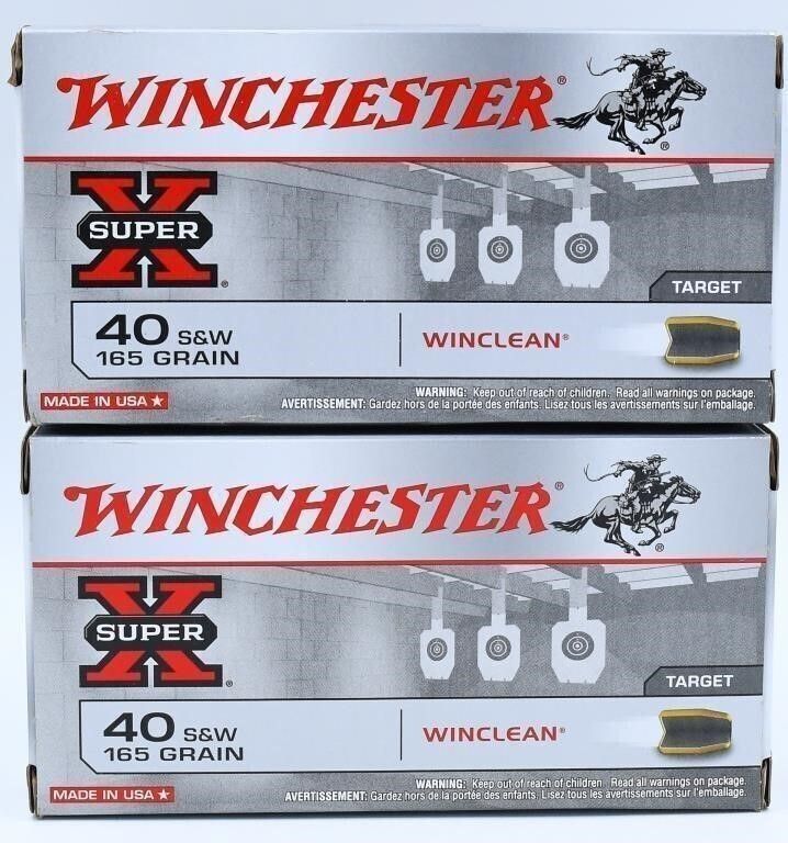 Lot 1420: 100 Rounds Of Winchester Super-X .40 S&W Ammo