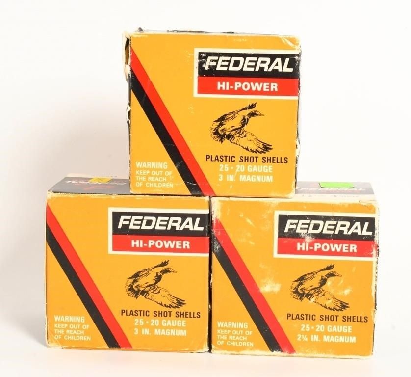 Lot 1429: 75 Rounds Of Federal 20 Gauge Shotshells