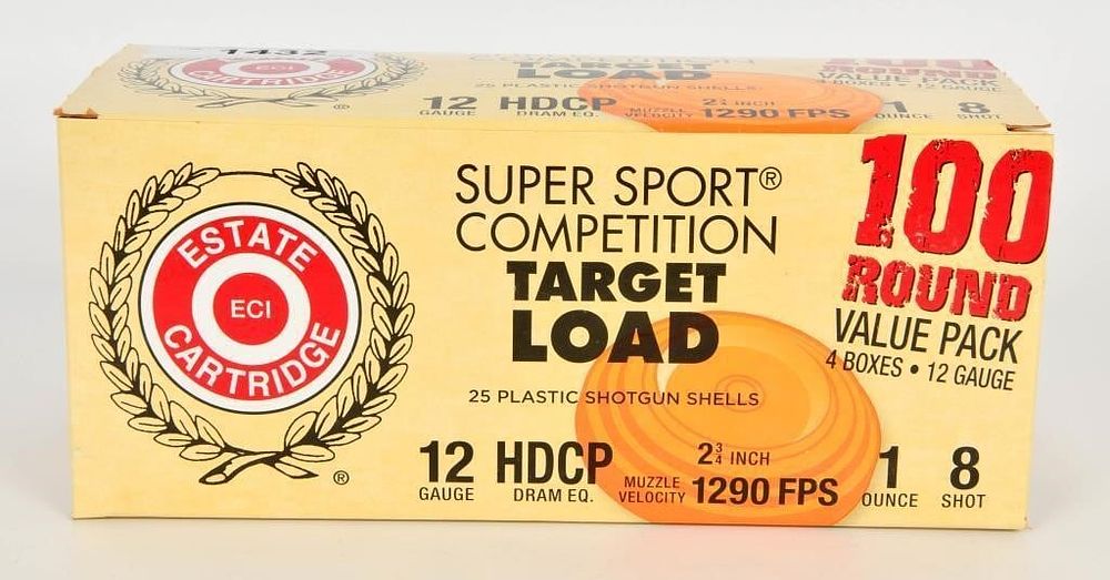 Lot 1432: 100 Rds Of Estate Target Load 12 Ga...